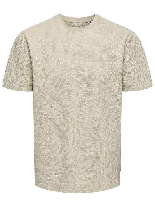 Zdjęcie produktu T-shirt basic Only & Sons beżowy