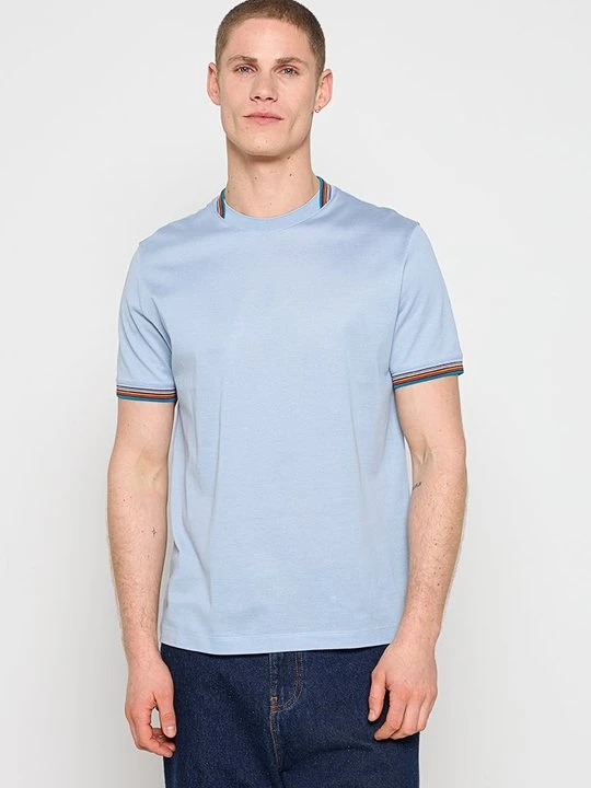 Zdjęcie produktu T-shirt basic Paul Smith niebieski