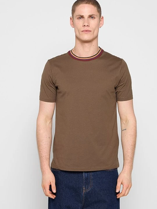 Zdjęcie produktu T-shirt basic Paul Smith brązowy