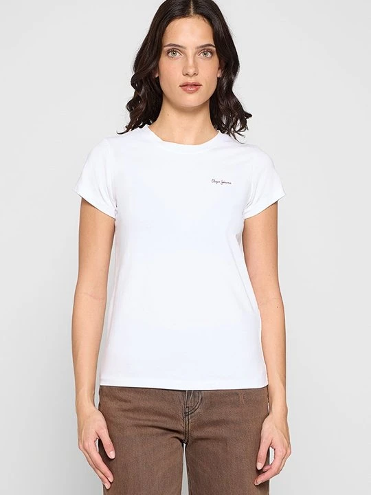 Zdjęcie produktu T-shirt basic Pepe Jeans biały