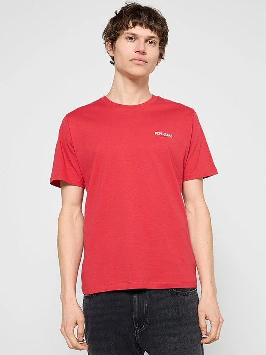 Zdjęcie produktu T-shirt basic Pepe Jeans czerwony