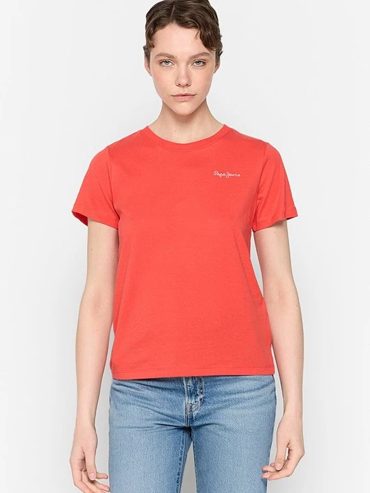 Zdjęcie produktu T-shirt basic Pepe Jeans czerwony