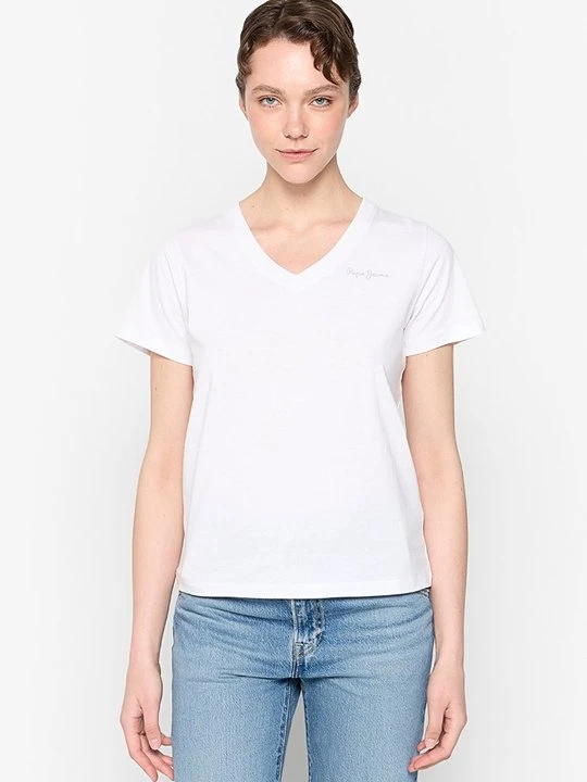Zdjęcie produktu T-shirt basic Pepe Jeans biały