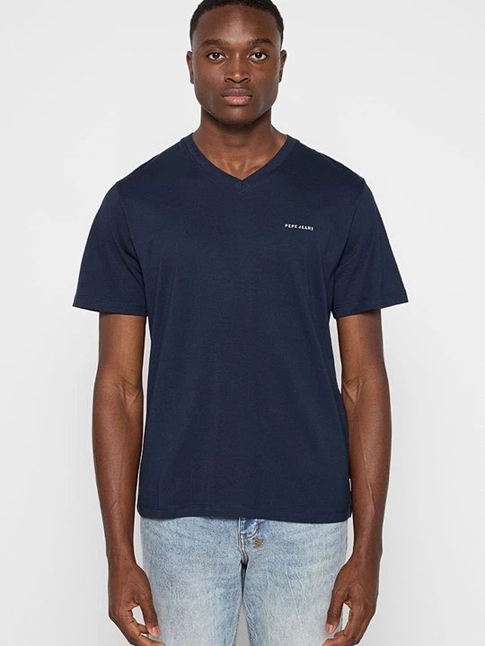 Zdjęcie produktu T-shirt basic Pepe Jeans granatowy