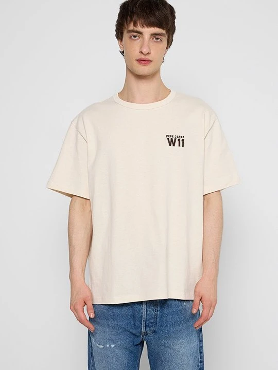 Zdjęcie produktu T-shirt basic Pepe Jeans mleczny