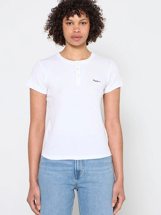 Zdjęcie produktu T-shirt basic Pepe Jeans biały