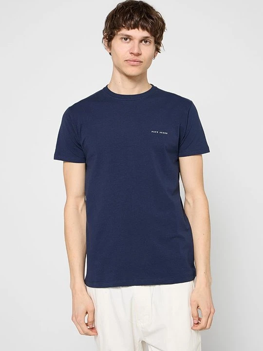 Zdjęcie produktu T-shirt basic Pepe Jeans niebieski