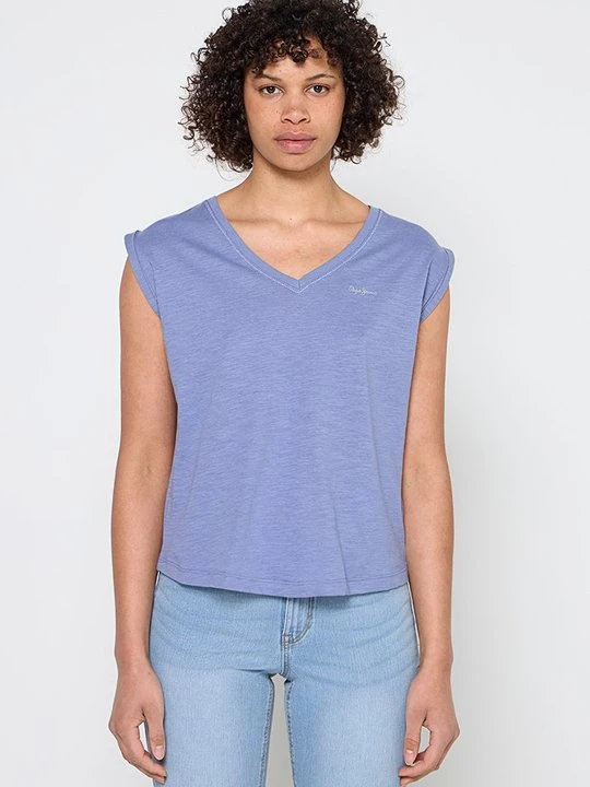 Zdjęcie produktu T-shirt basic Pepe Jeans niebieski