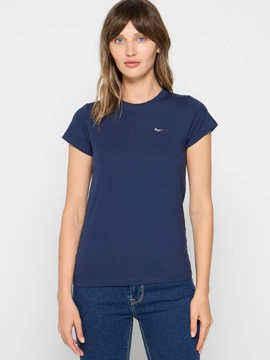 Zdjęcie produktu T-shirt basic Pepe Jeans niebieski