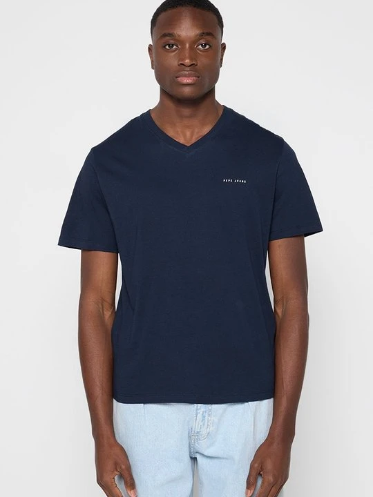 Zdjęcie produktu T-shirt basic Pepe Jeans granatowy