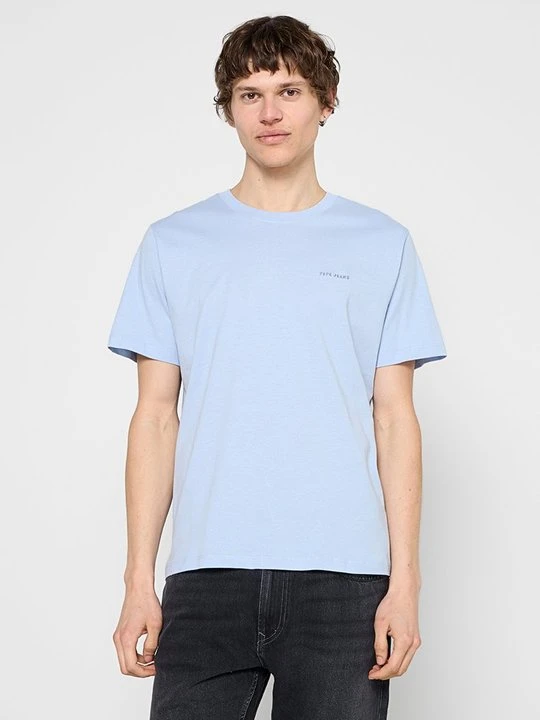 Zdjęcie produktu T-shirt basic Pepe Jeans niebieski