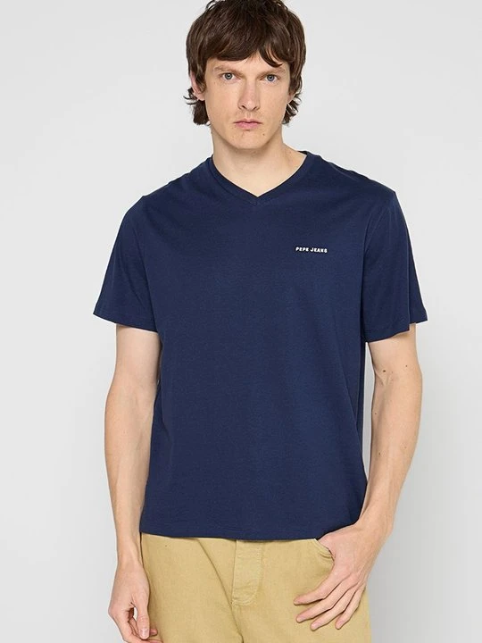Zdjęcie produktu T-shirt basic Pepe Jeans granatowy
