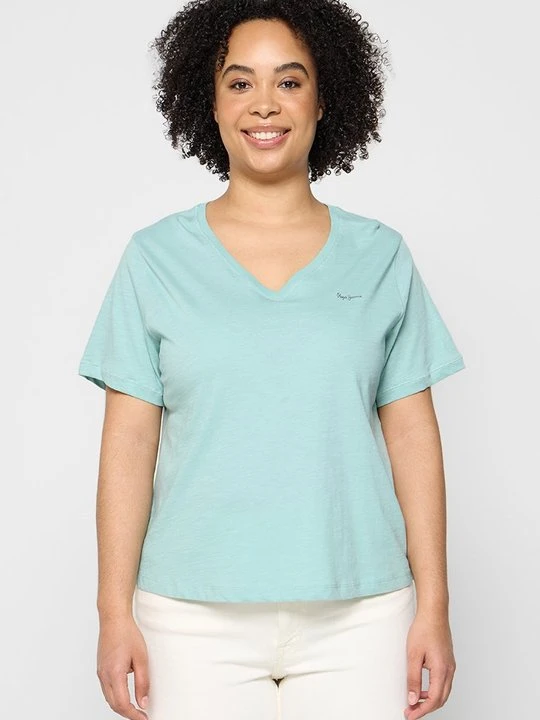 Zdjęcie produktu T-shirt basic Pepe Jeans jasnoniebieski