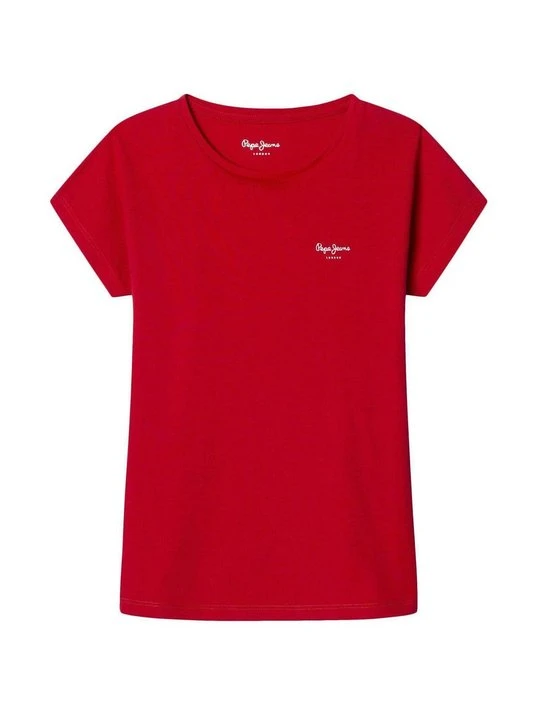 Zdjęcie produktu T-shirt basic Pepe Jeans czerwony