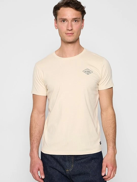Zdjęcie produktu T-shirt basic Petrol Industries mleczny