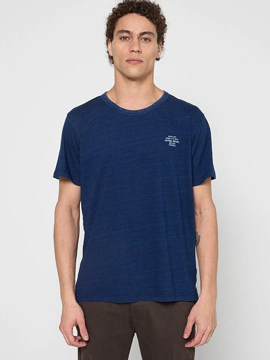 Zdjęcie produktu T-shirt basic Petrol Industries niebieski denim