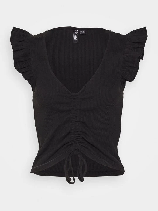 Zdjęcie produktu T-shirt basic Pieces czarny