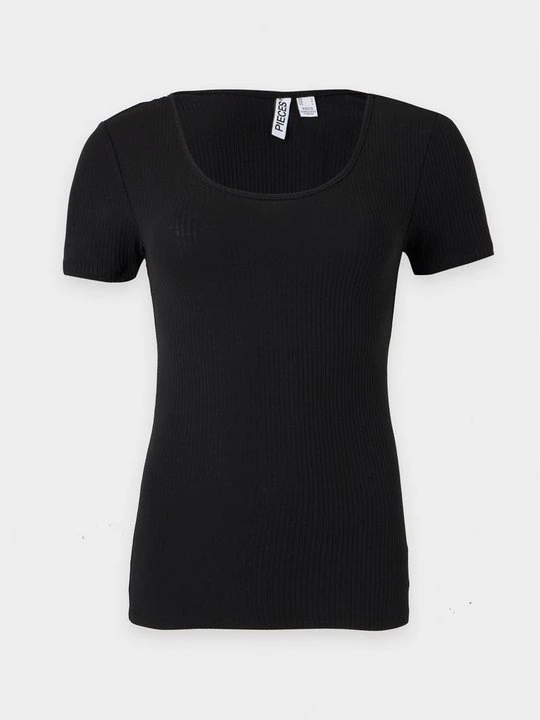 Zdjęcie produktu T-shirt basic Pieces czarny