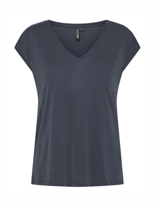 Zdjęcie produktu T-shirt basic Pieces czerwony metalik