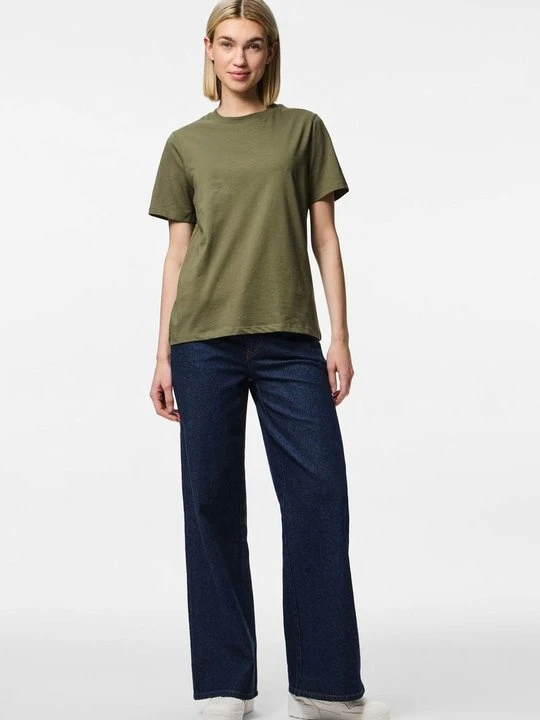 Zdjęcie produktu T-shirt basic Pieces khaki