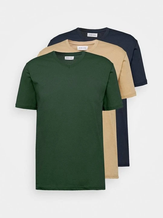 Zdjęcie produktu T-shirt basic Pier One khaki