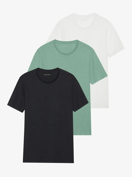 Zdjęcie produktu T-shirt basic Pier One zielony