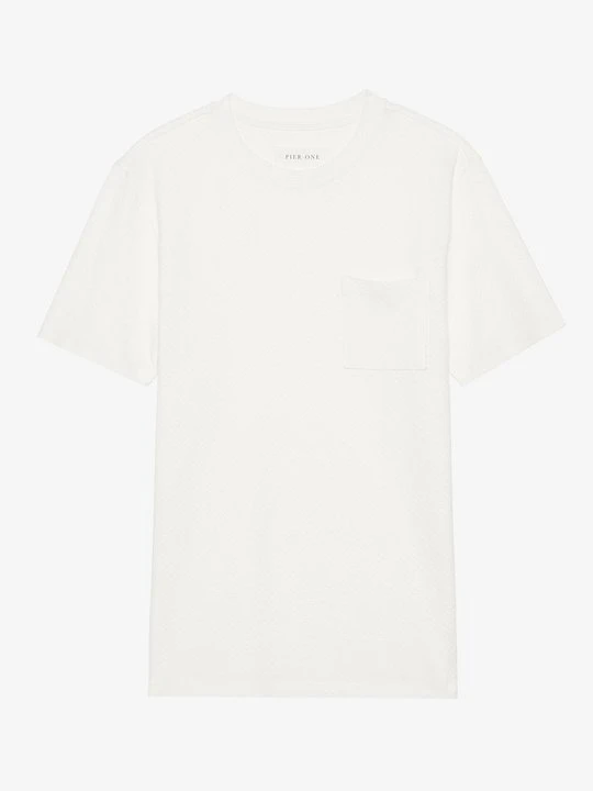 Zdjęcie produktu T-shirt basic Pier One By Zalando mleczny