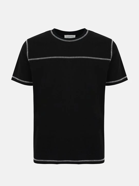 Zdjęcie produktu T-shirt basic Pier One czarny