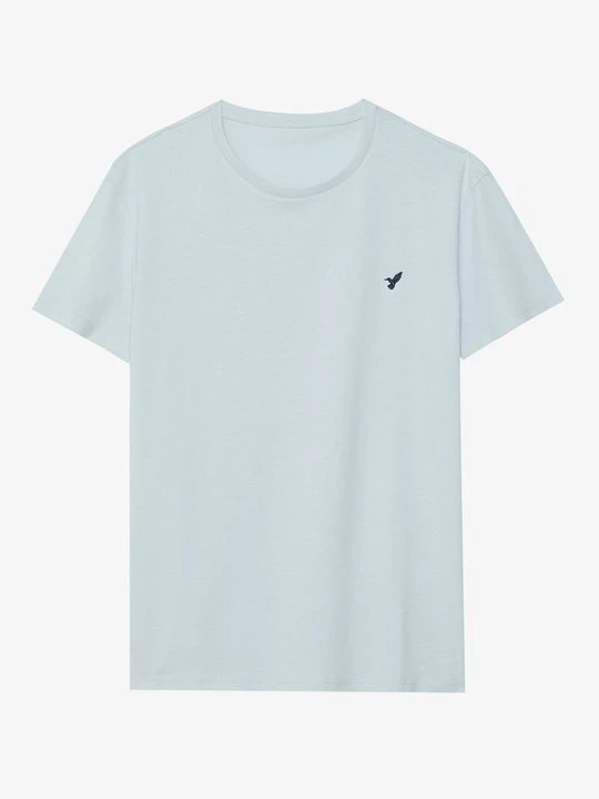 Zdjęcie produktu T-shirt basic Pier One jasnoniebieski