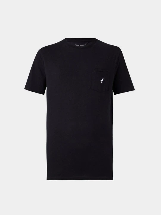 Zdjęcie produktu T-shirt basic Pier One czarny