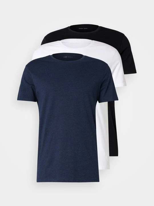 Zdjęcie produktu T-shirt basic Pier One czarny