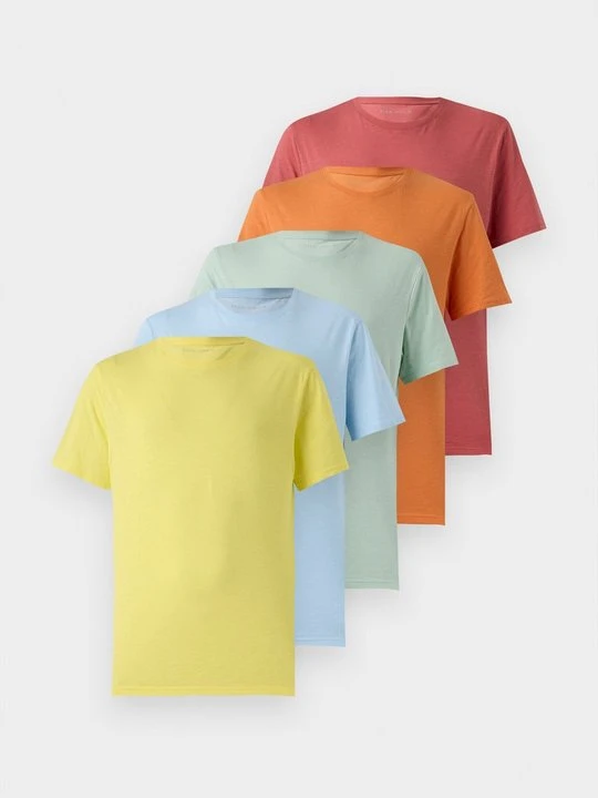 Zdjęcie produktu T-shirt basic Pier One jasnoniebieski