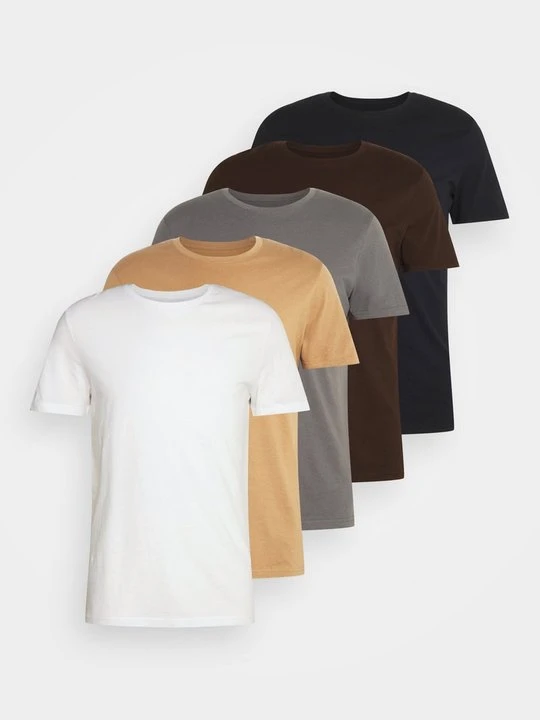 Zdjęcie produktu T-shirt basic Pier One ciemnoszary