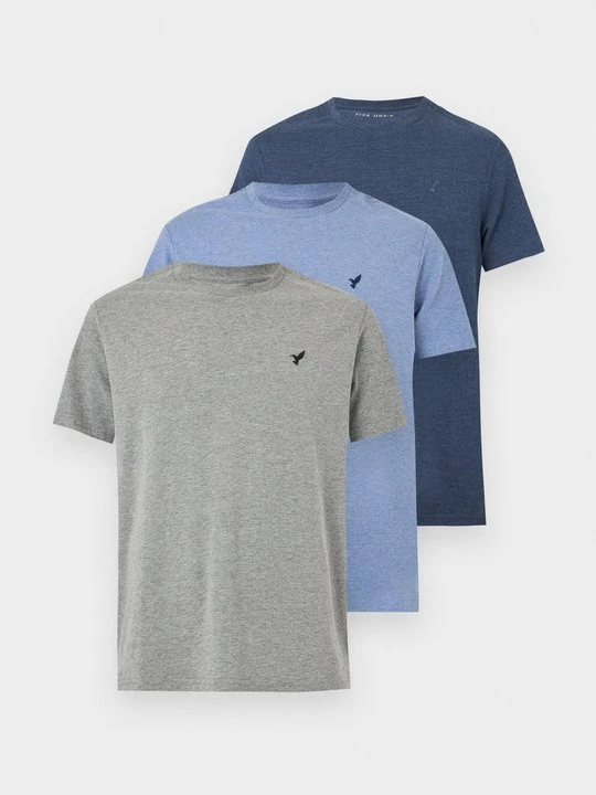 Zdjęcie produktu T-shirt basic Pier One granatowy melanż