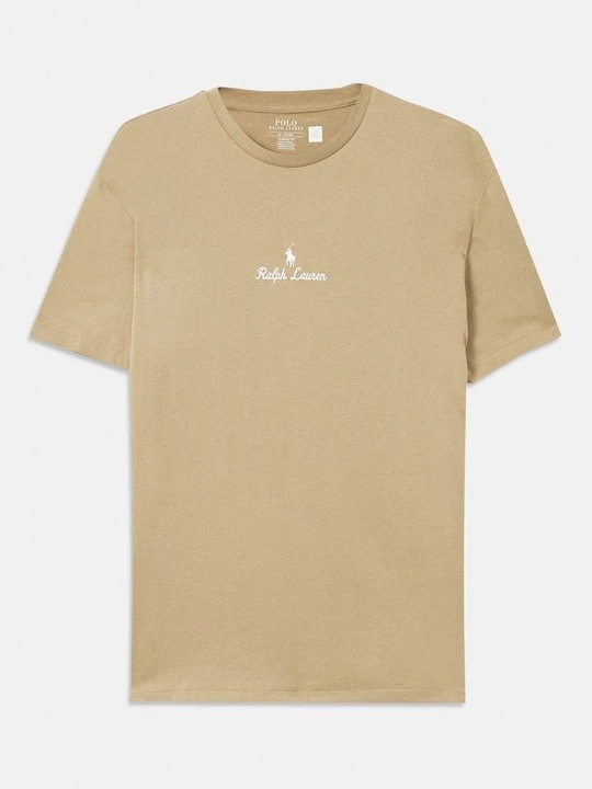 Zdjęcie produktu T-shirt basic Polo Ralph Lauren jasnobrązowy