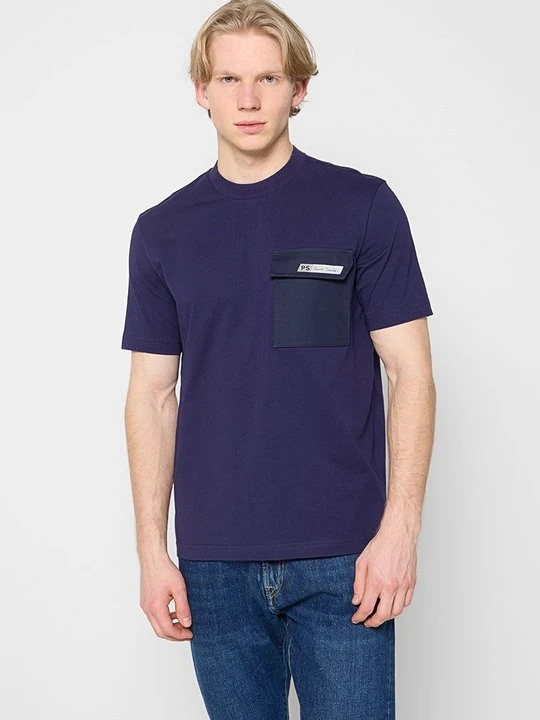 Zdjęcie produktu T-shirt basic Paul Smith niebieski