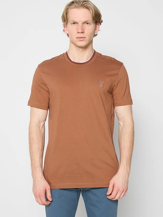 Zdjęcie produktu T-shirt basic Paul Smith brązowy
