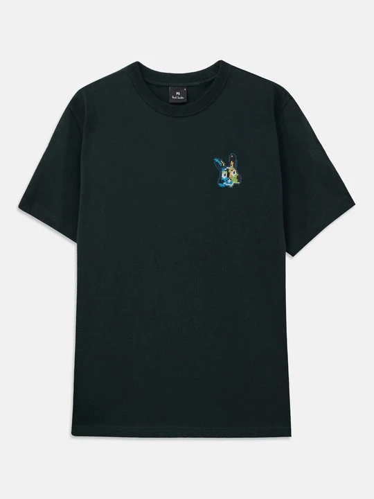 Zdjęcie produktu T-shirt basic Paul Smith ciemnozielony