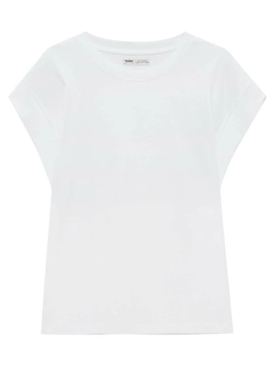 Zdjęcie produktu T-shirt basic PULL&BEAR biały