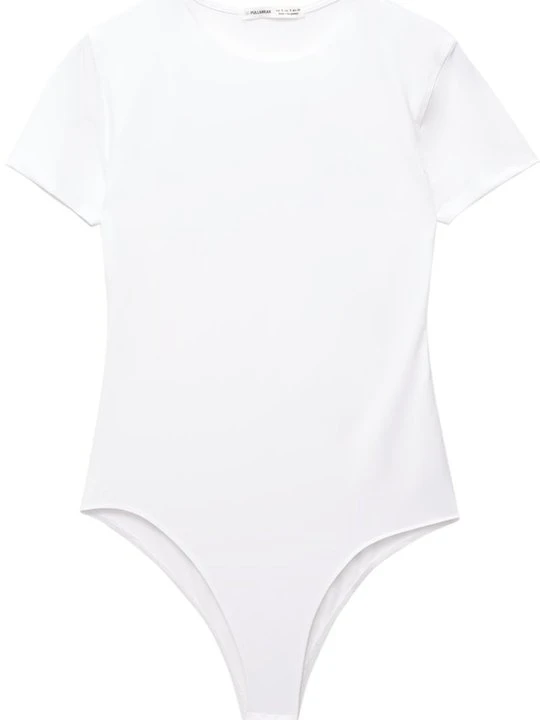 Zdjęcie produktu T-shirt basic PULL&BEAR biały