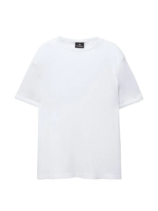 Zdjęcie produktu T-shirt basic PULL&BEAR biały