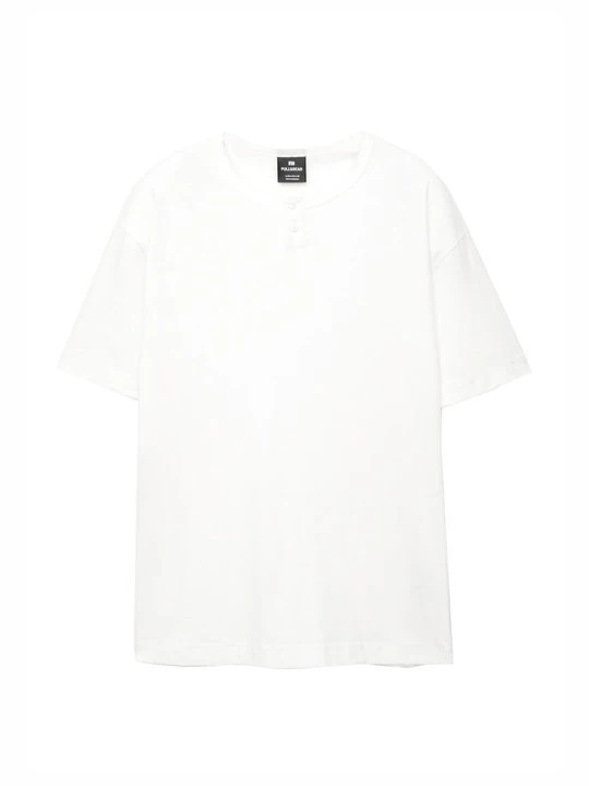 Zdjęcie produktu T-shirt basic PULL&BEAR biały