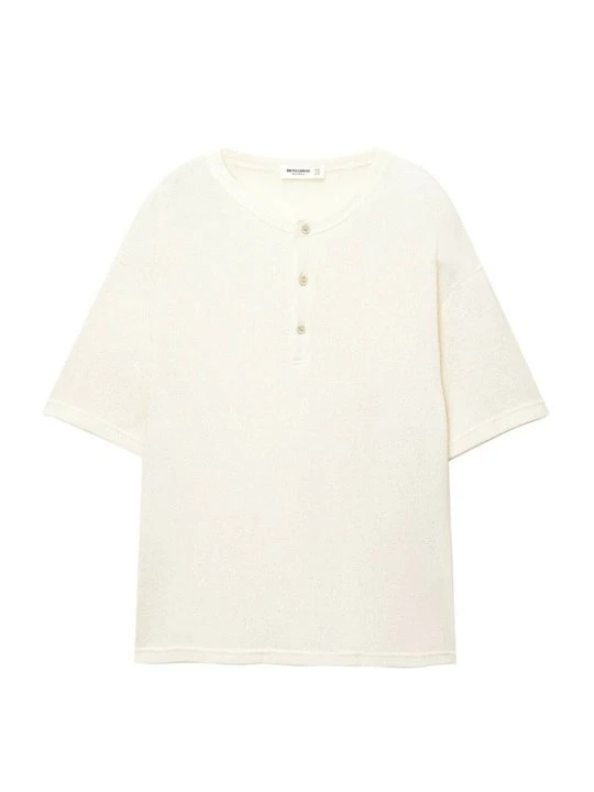 Zdjęcie produktu T-shirt basic PULL&BEAR biały