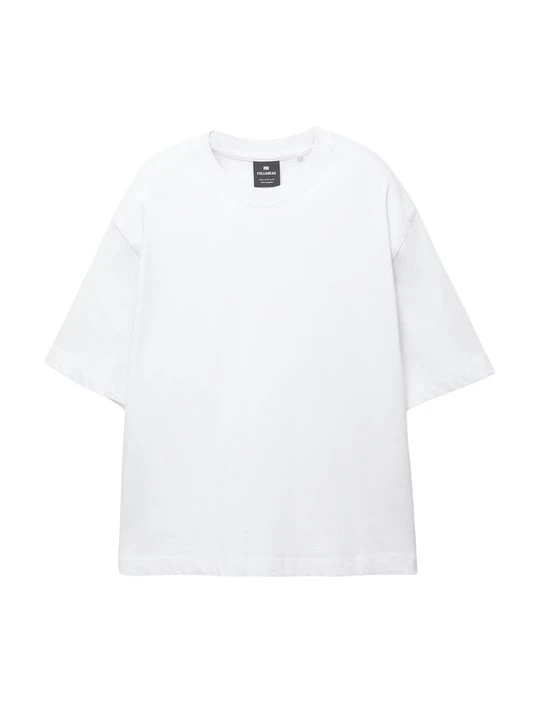 Zdjęcie produktu T-shirt basic PULL&BEAR biały