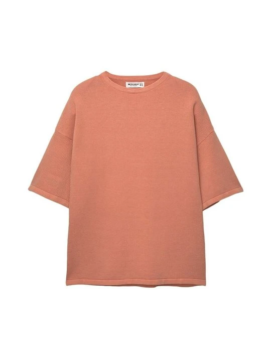 Zdjęcie produktu T-shirt basic PULL&BEAR koralowy
