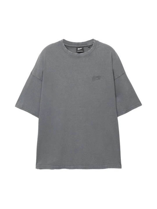 Zdjęcie produktu T-shirt basic PULL&BEAR szary