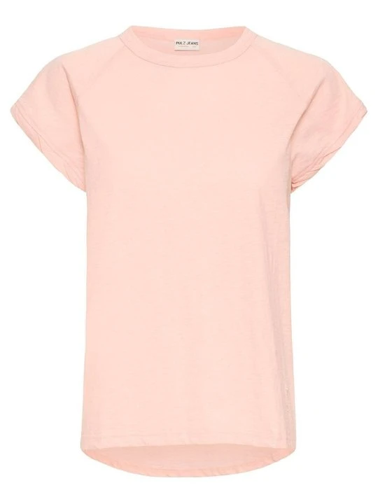 Zdjęcie produktu T-shirt basic PULZ jasnoróżowy
