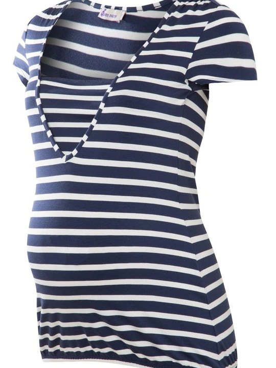 Zdjęcie produktu T-shirt basic Queen Mum niebieski