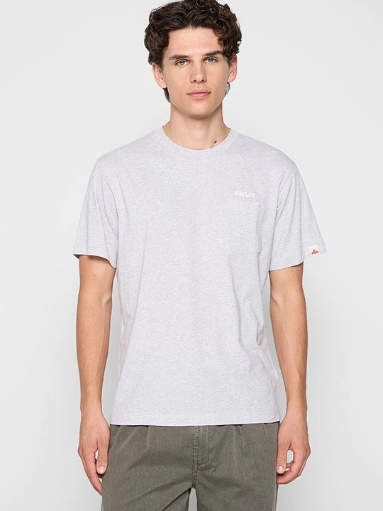 Zdjęcie produktu T-shirt basic Replay jasnoszary