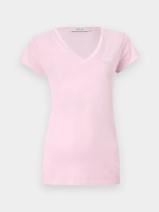 Zdjęcie produktu T-shirt basic Replay różowy
